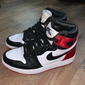 Jordan 1 Retro High Satin Black Toe Women